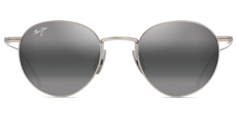 Maui Jim Ka‘apeha in Matte Silver / Neutral Grey (691-17) - Front View