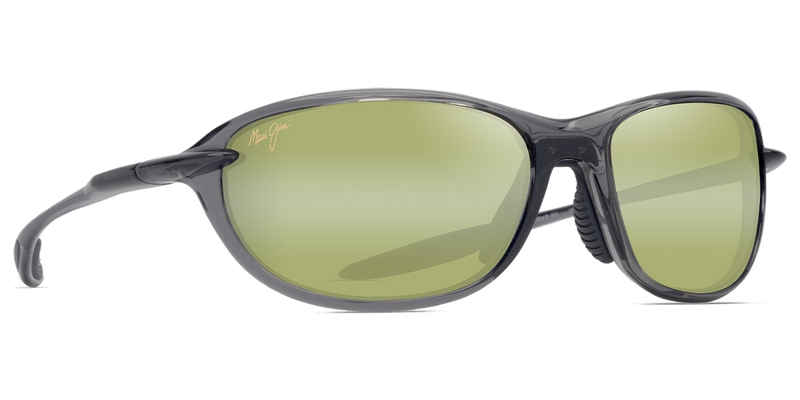 Maui Jim Ho‘okipa Ultra R in Metal Shiny Transparent Dark Gray / Maui HT™ (HT339-14) - Temple Detail