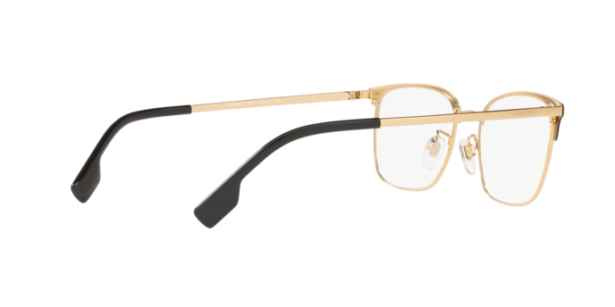 Burberry BE1338D in Matte Black/Gold / Demo Lens (1017) - Alternate View