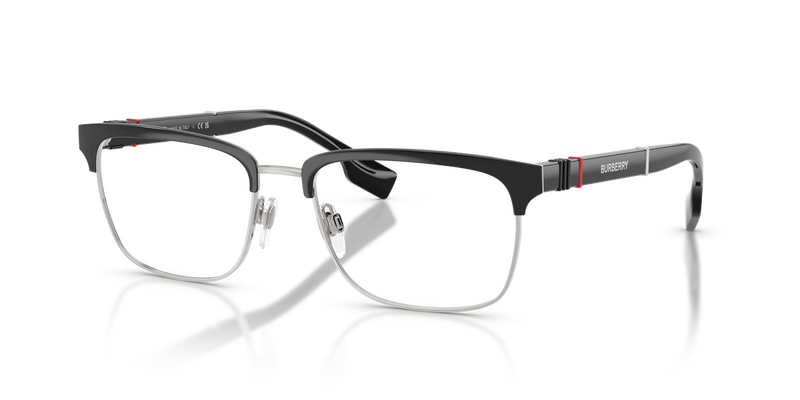Burberry ALBA in Silver/Matte Black / Demo Lens (1306) - Front View