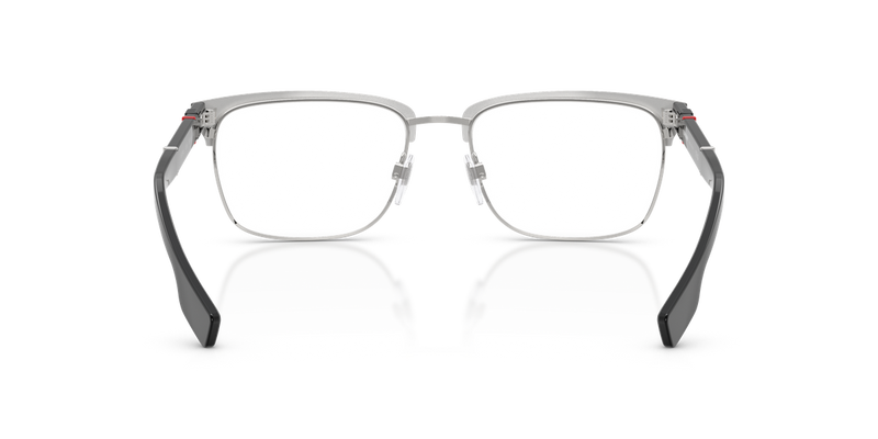 Burberry ALBA in Silver/Matte Black / Demo Lens (1306) - Temple Detail