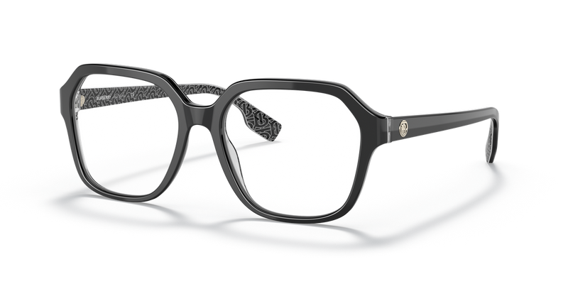 Burberry ISABELLA in Black/Print Tb/Crystal / Demo Lens (3977) - Alternate View