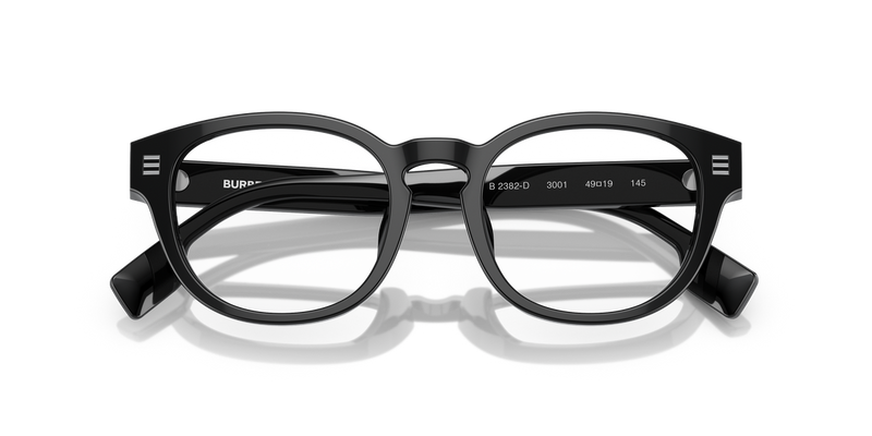 Burberry AUBREY in Black / Demo Lens (3001) - Side View
