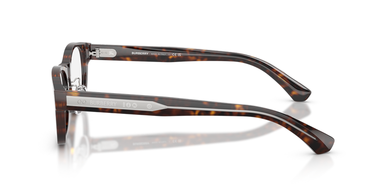 Burberry BE2449D in Dark Havana / Demo Lens (4205) - Back View