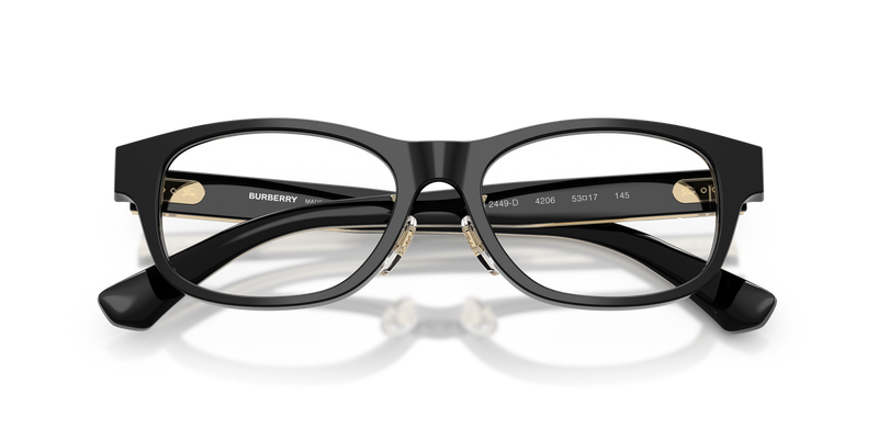 Burberry BE2449D in Black / Demo Lens (4206) - Alternate View