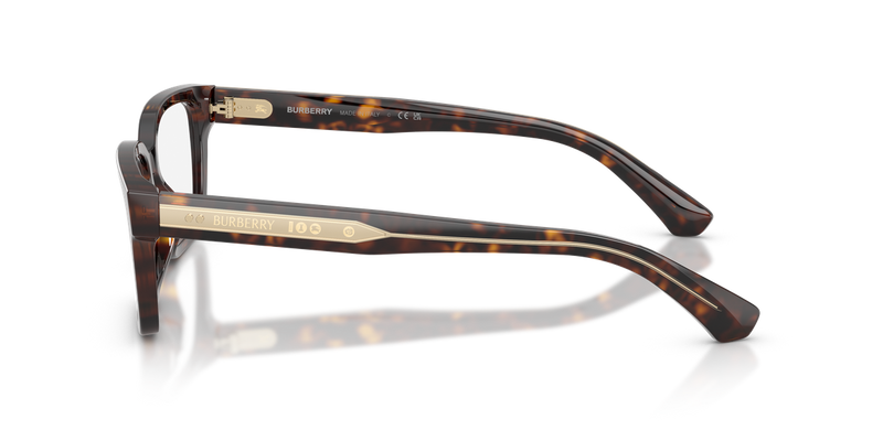 Burberry BE2453F in Dark Havana / Demo Lens (4205) - Back View