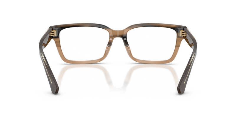 Burberry BE2453F in Striped Beige / Demo Lens (4207) - Alternate View