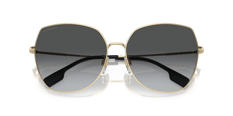 Burberry BE3136D in Light Gold / Polarized Grey Gradient (1109T3) - Side View
