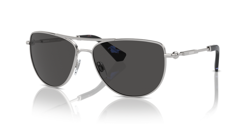 Burberry BE3149 in Silver / Dark Grey (100587) - Front View