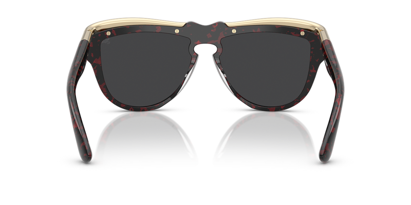 Burberry BE3162U in Red Havana / Grey Mirror Silver (11096G) - Temple Detail