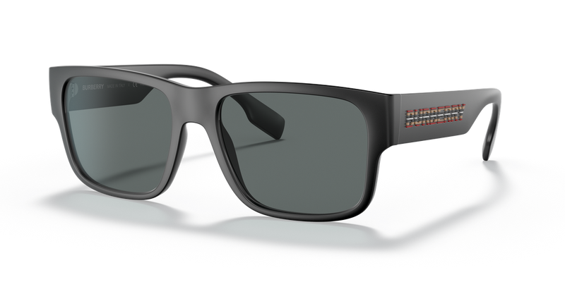 Burberry KNIGHT in Matte Black / Polarized Dark Grey (346481) - Front View