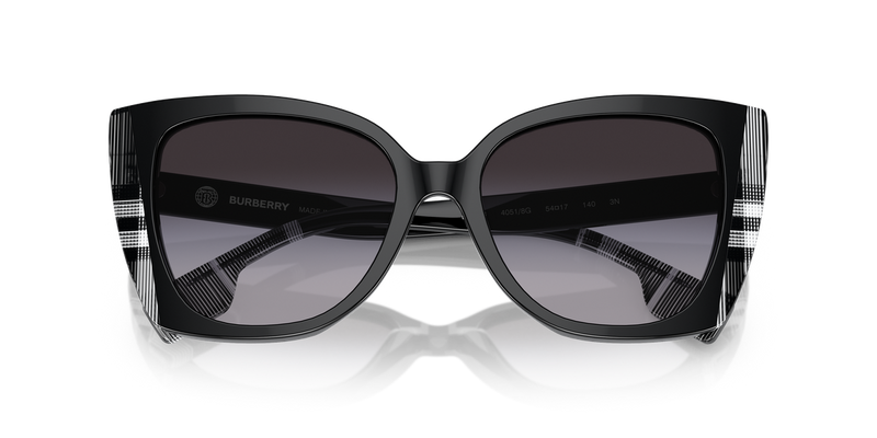 Burberry MERYL in Black/Check White Black / Grey Gradient (40518G) - Alternate View