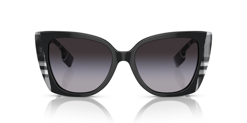 Burberry MERYL in Black/Check White Black / Grey Gradient (40518G) - Alternate View