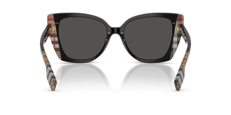 Burberry MERYL in Black/Vintage Check / Dark Grey (405587) - Temple Detail