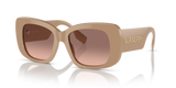 Beige / Pink Gradient Dark Brown (399013)