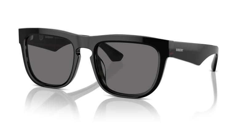 Burberry BE4431U in Top Black On Vintage Check / Dark Grey Polarized (412181) - Alternate View