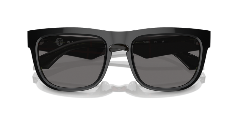 Burberry BE4431U in Top Black On Vintage Check / Dark Grey Polarized (412181) - Alternate View