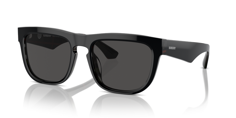 Burberry BE4431U in Top Black On Vintage Check / Dark Grey (412187) - Alternate View