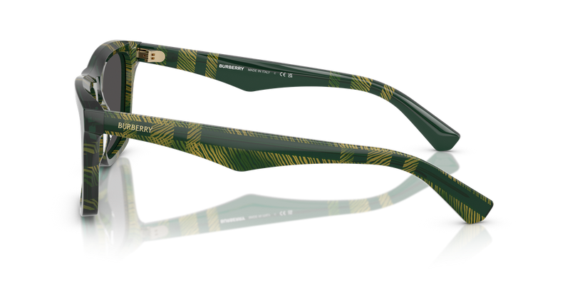 Burberry BE4434 in Check Green / Dark Grey (412587) - Alternate View