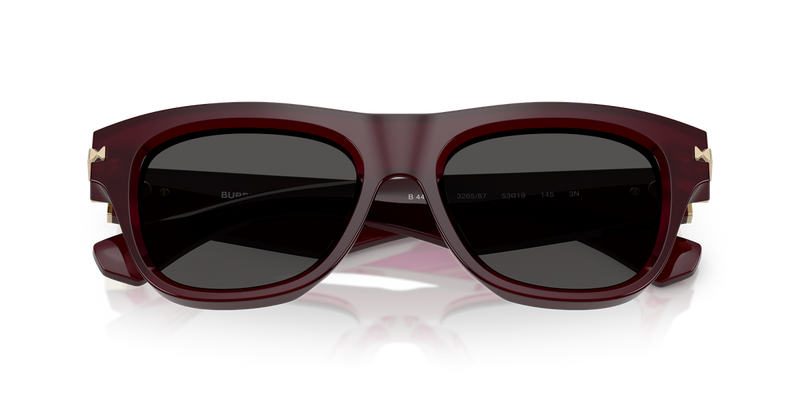 Burberry BE4438U in Bordeaux / Dark Grey (326587) - Alternate View