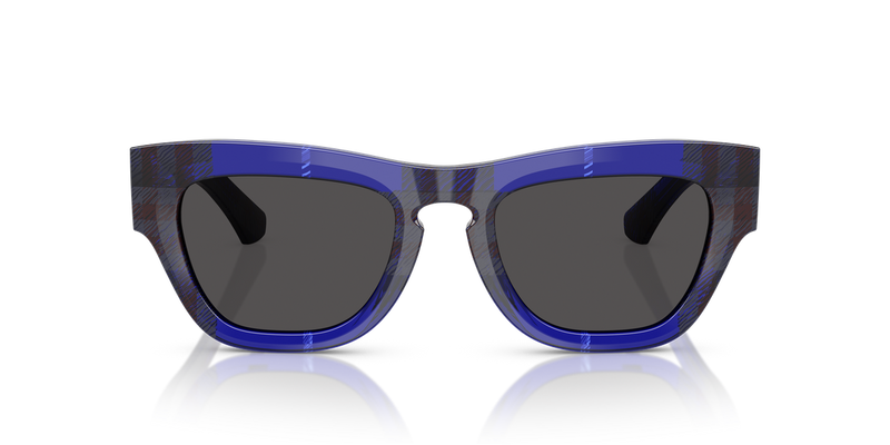 Burberry BE4440U in Check Blue / Dark Grey (411487) - Alternate View