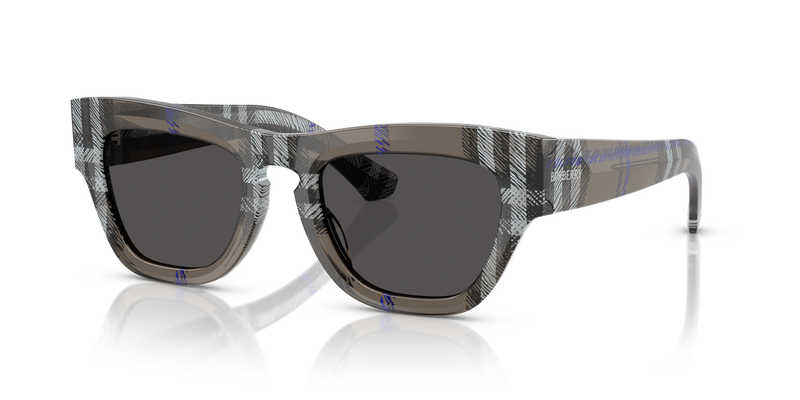 Burberry BE4440U in Check Lichen / Dark Grey (414787) - Alternate View
