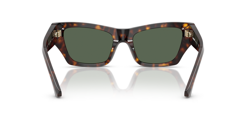 Burberry BE4441U in Dark Havana / Dark Green (300271) - Temple Detail