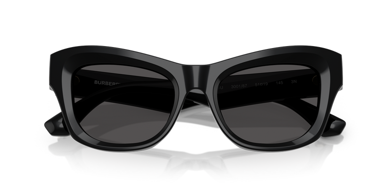 Burberry BE4442U in Black / Dark Grey (300187) - Side View