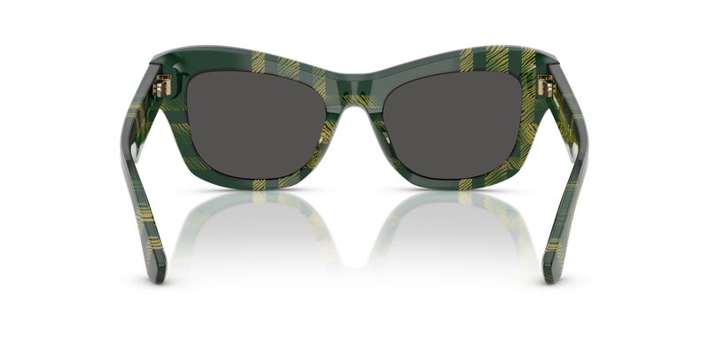 Burberry BE4442U in Check Green / Dark Grey (412587) - Alternate View