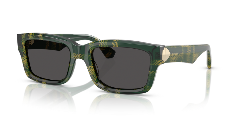 Burberry BE4443 in Check Green / Dark Grey (412587) - Alternate View