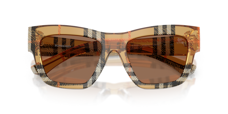 Burberry BE4449 in Check Sand / Dark Brown (414673) - Alternate View