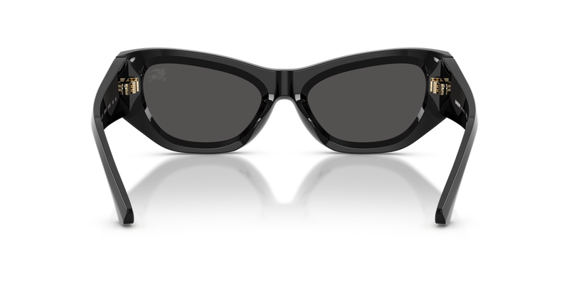 Burberry BE4450U in Black / Dark Grey (300187) - Temple Detail