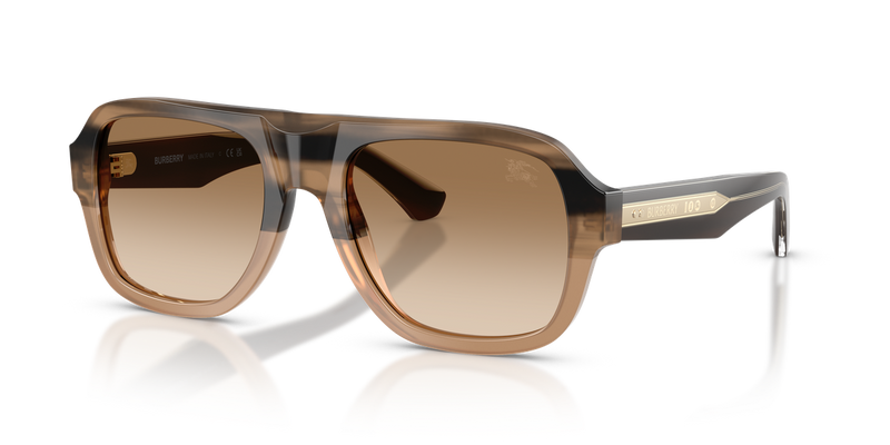 Burberry BE4478F in Striped Beige / Brown Gradient (420789) - Alternate View