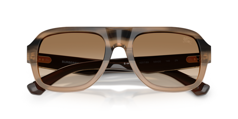 Burberry BE4478F in Striped Beige / Brown Gradient (420789) - Alternate View