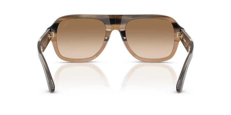 Burberry BE4478F in Striped Beige / Brown Gradient (420789) - Alternate View