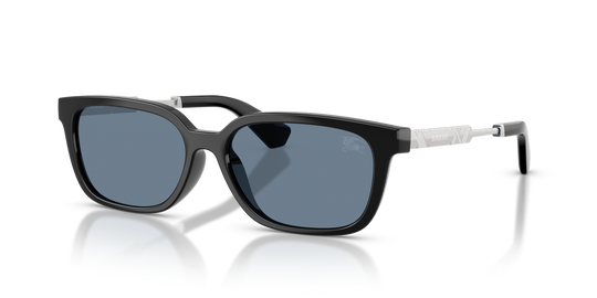 Burberry BE4481D - Black / Dark Blue Polarized (30012V)