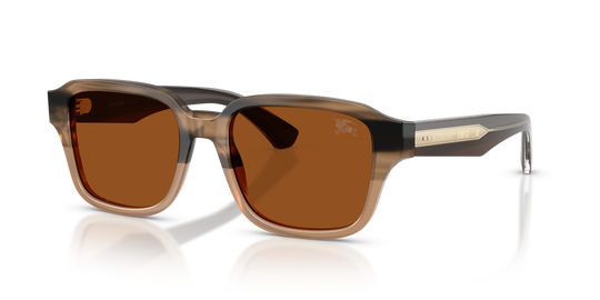 Burberry BE4484 - Striped Beige / Dark Brown (420773)