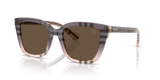 Check Gradient Rose / Solid Brown (422073)