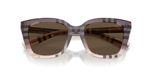 Check Gradient Rose / Solid Brown (422073)