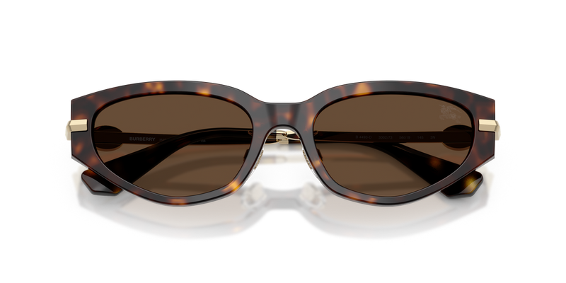 Burberry BE4493D in Dark Havana / Dark Brown (300273) - Side View