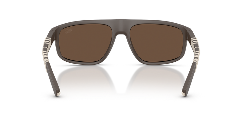 Burberry BE4501U in Matte Brown - Temple Detail