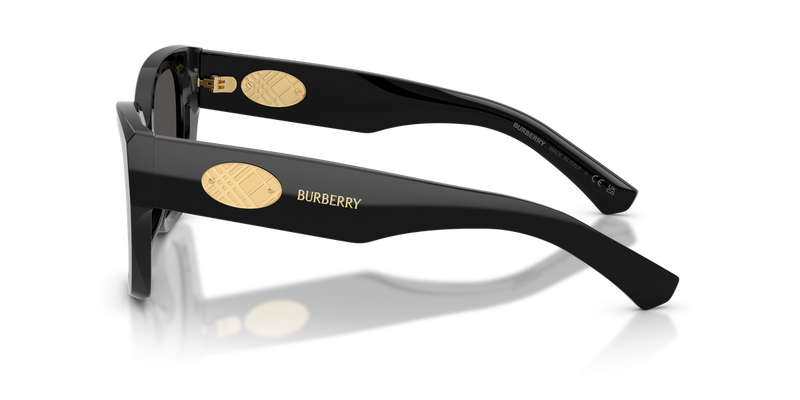 Burberry BE4503F in Black - Back View