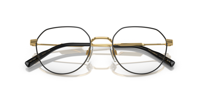 Dolce & Gabbana DG1349 in Gold/Matte Black / Demo Lens (1311) - Alternate View