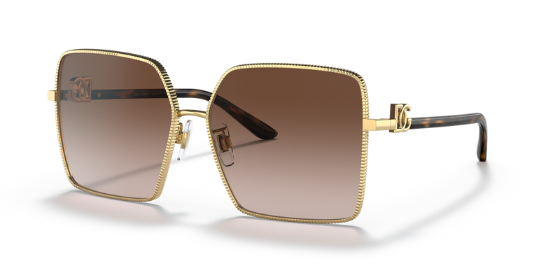 Dolce & Gabbana DG2279 in Gold / Gradient Brown (02/13) - Front View