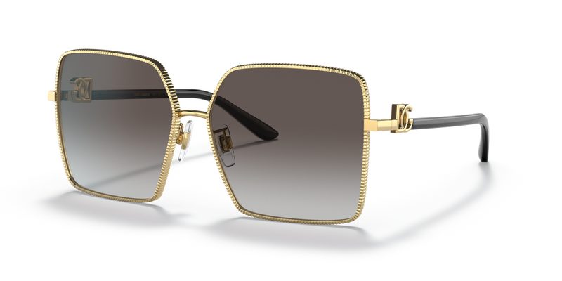 Dolce & Gabbana DG2279 in Gold / Light Grey Gradient Black (02/8G) - Alternate View