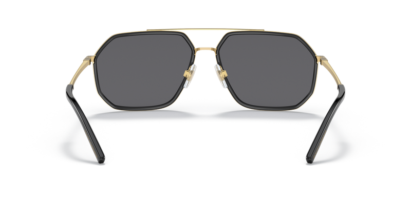 Dolce & Gabbana DG2285 in Gold/Black / Polarized Grey (02/81) - Temple Detail