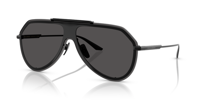 Dolce & Gabbana DG2309 in Black / Dark Grey (01/87) - Front View