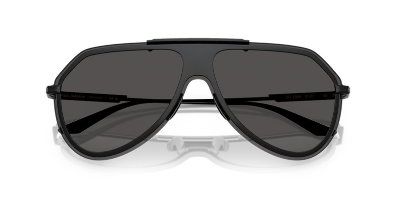 Dolce & Gabbana DG2309 in Black / Dark Grey (01/87) - Side View