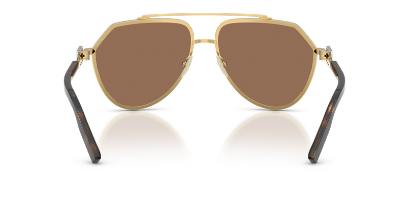 Dolce & Gabbana DG2315 in Gold / Dark Brown (02/73) - Temple Detail