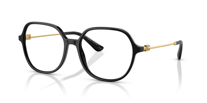 Dolce & Gabbana DG3364 in Black / Demo Lens (501) - Front View